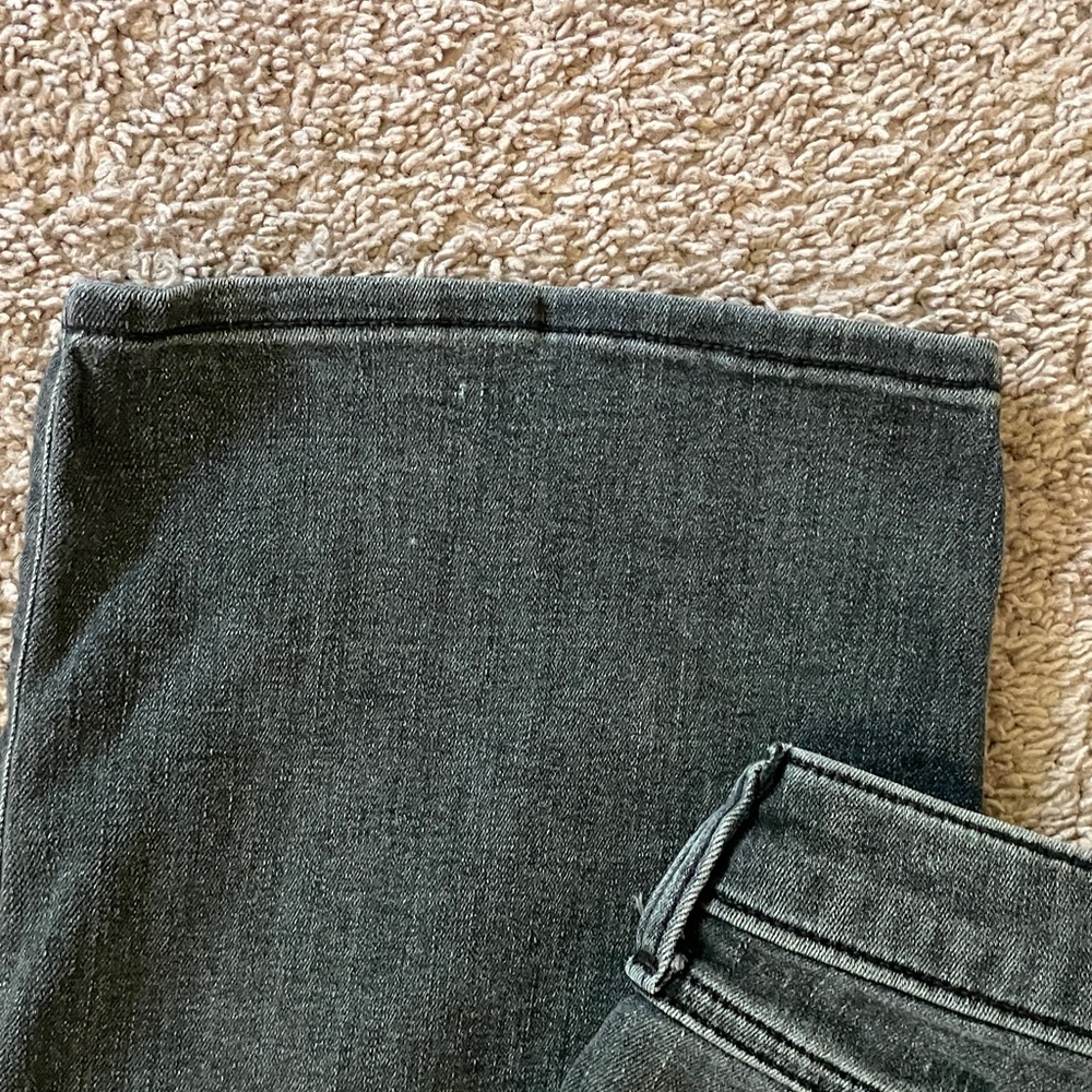 Abercrombie Kids Black High Rise Wide Leg Jeans Short - Picture 5 of 7